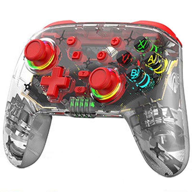 Wireless Dual Vibration Gamepad for Ps3 / Ps4 with Rgb Lights - Green