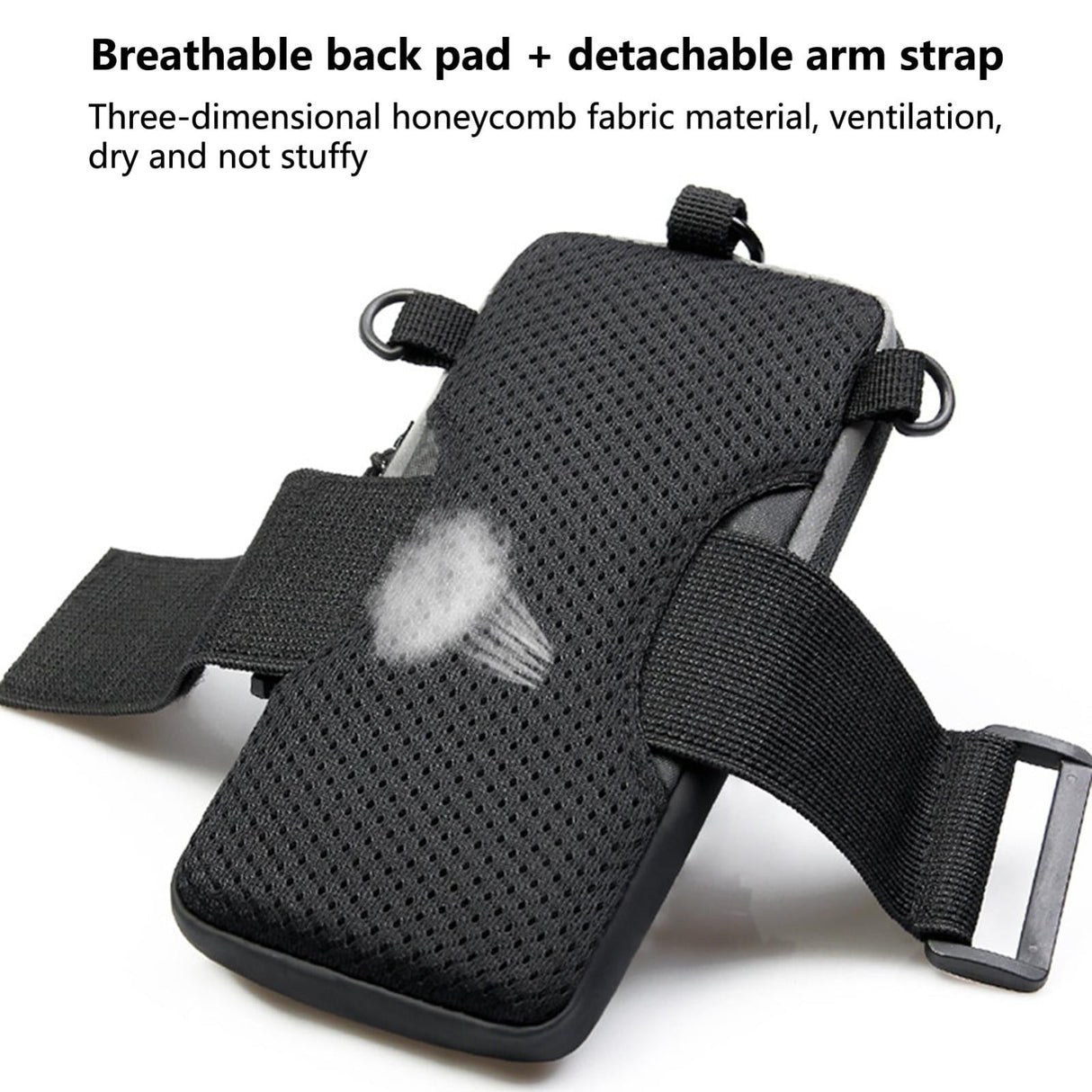 Multi Function Crossbody Bag For Outdoor Sports Fits Mobile Phones Men And Women - Black