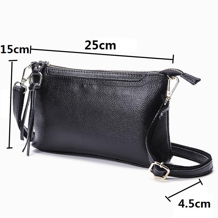Large Capacity Tassel Shoulder Bag For Women - Black