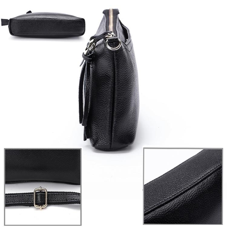 Large Capacity Tassel Shoulder Bag For Women - Black