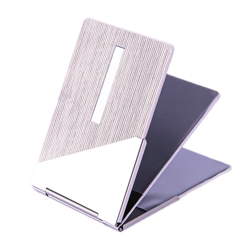 Metal Driver License Holder Fits Most Vehicles - Stripe Blue