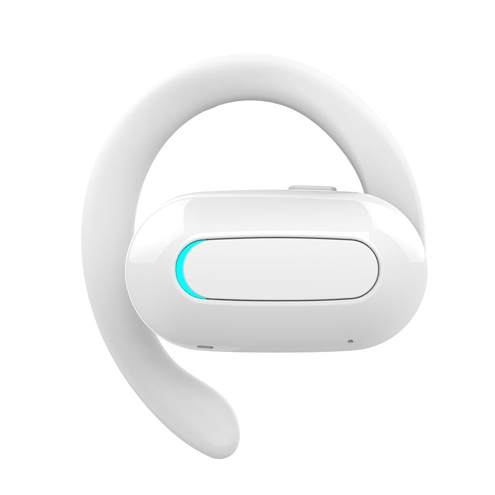 Rotatable Bluetooth Sports Earphones with Noise Reduction - White