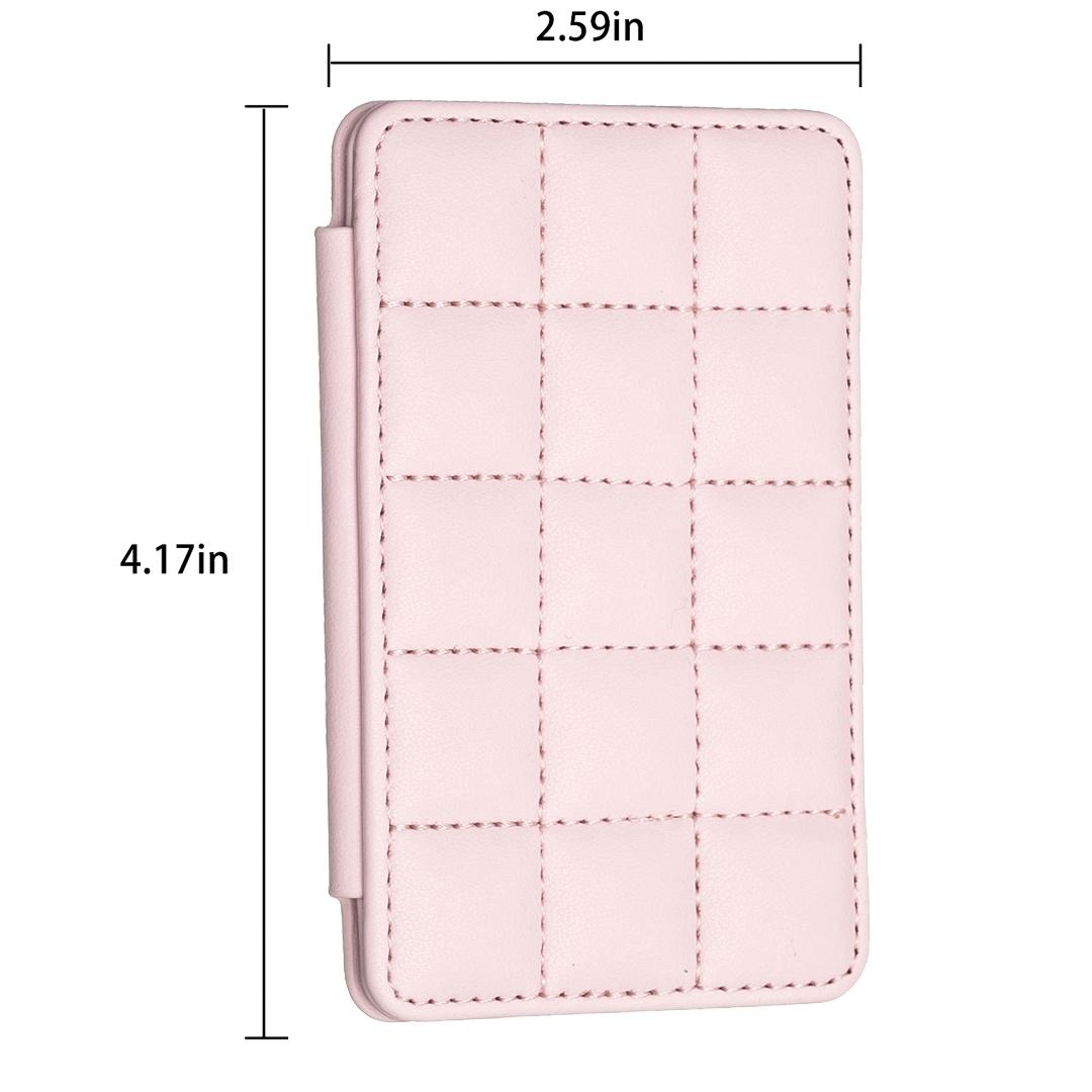 Grid Pattern Card Bag Sticker For Mobile Phones - Black