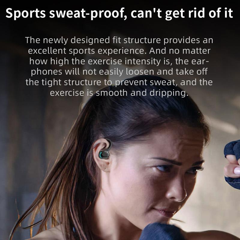 Wireless Bluetooth Earphones with Charging Case - F8 - Green Double Ear