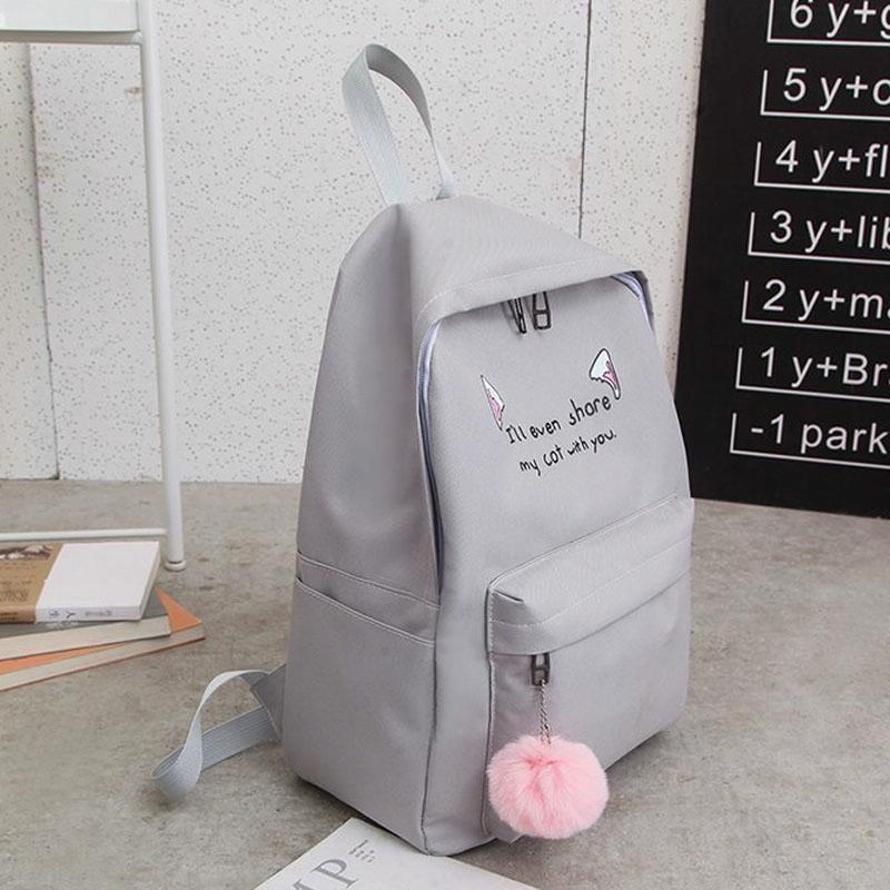 Versatile 4-piece Travel Backpack Set - Pink