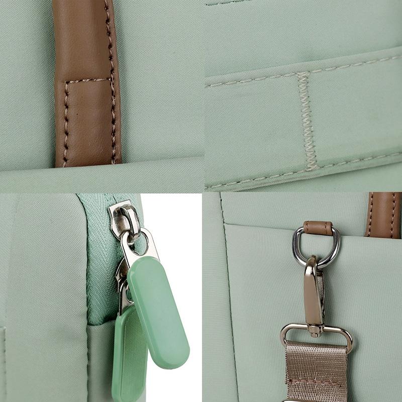 13-13.3 Inch Laptop Bag Crossbody Briefcase in Oxford Cloth - Blue - 13 - 13.3 Inch