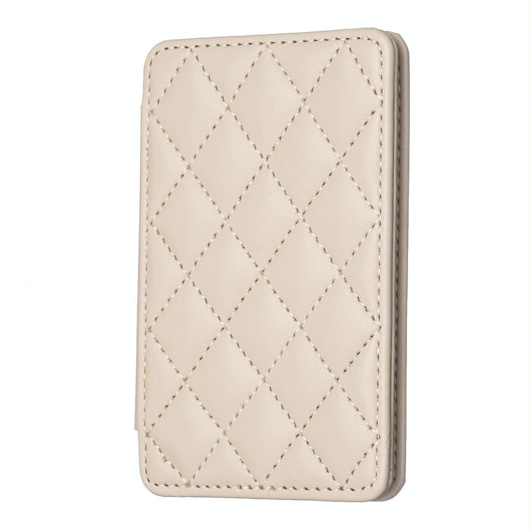 Rhombus Pattern Card Bag Back Sticker For Mobile Phones - Black