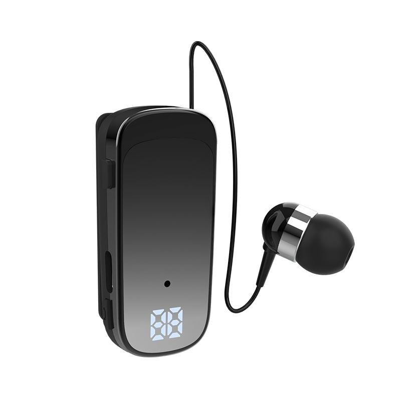 K65 Wireless Business Earbuds - Retractable Cable - Blue
