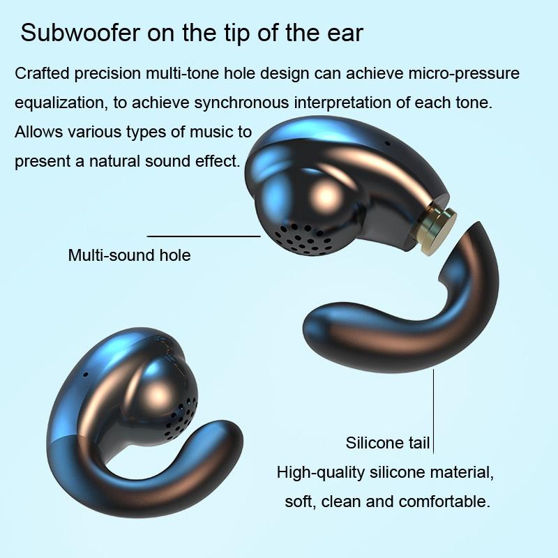 Wireless Bone Conduction Earphones with Noise Reduction - White