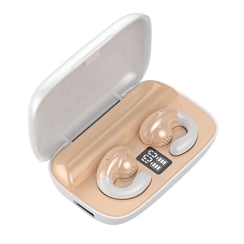 Wireless Bone Conduction Earphones with Noise Reduction - White
