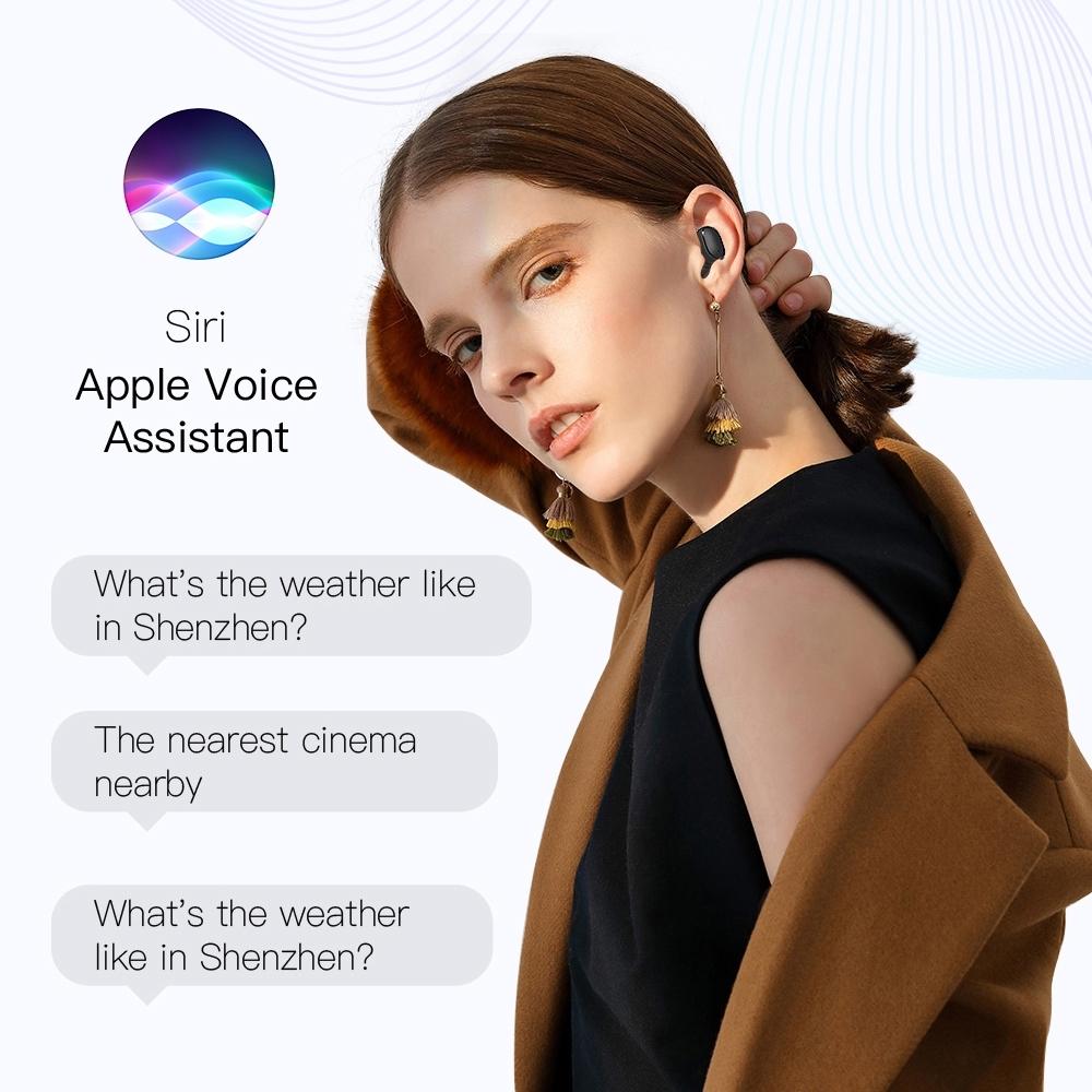 Wireless Bluetooth Earphones with E6s Led Display - Tws - Blue