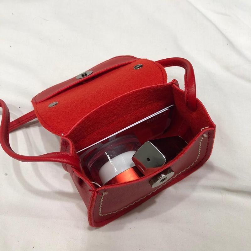 Mini Bowknot Pu Leather Baby Girls Messenger Bag - Yellow