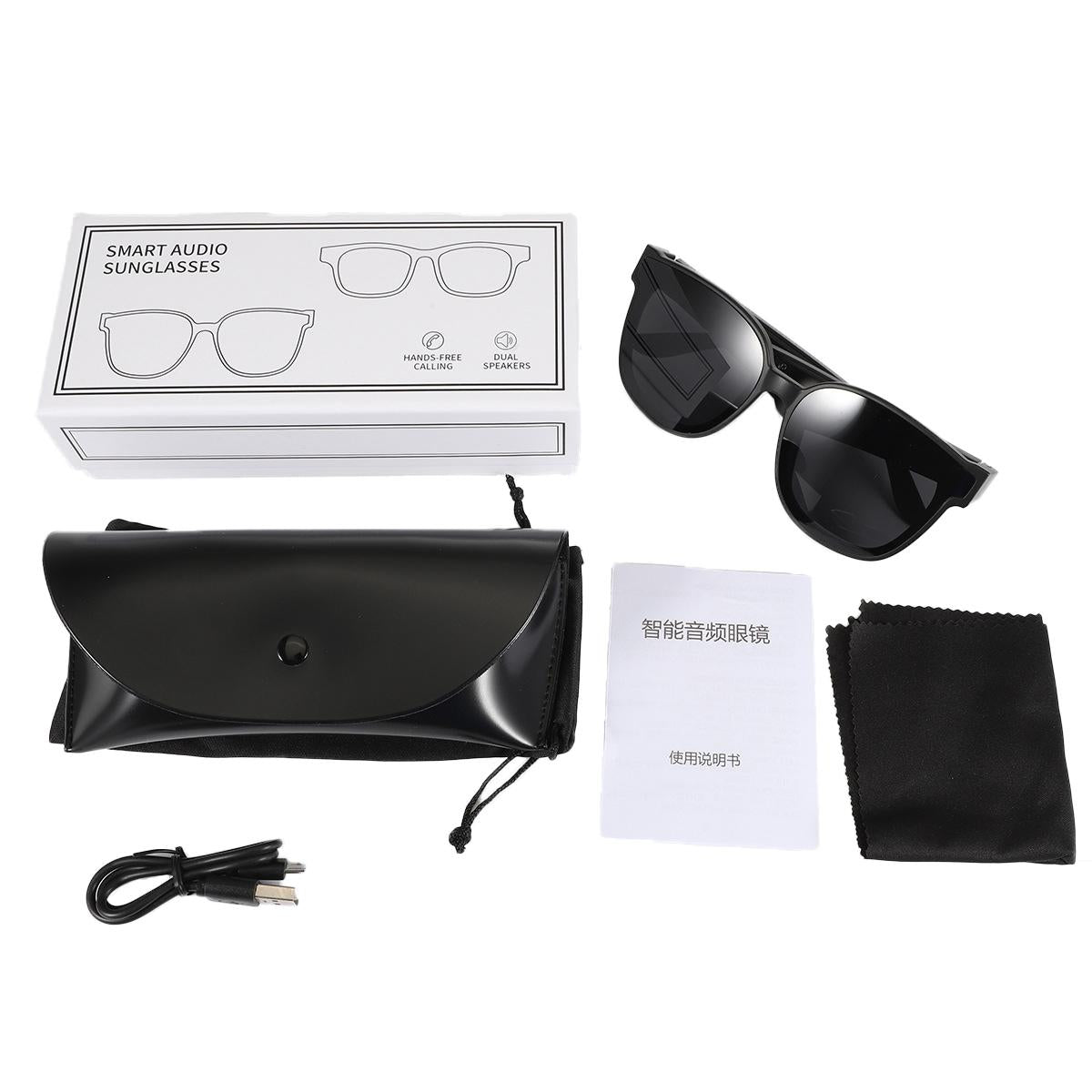 Smart Audio Sunglasses with Bluetooth Earphone - A13 - Dark Green
