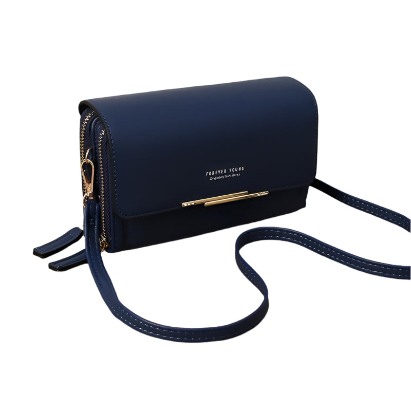 Large Capacity Women Wallet Clutch Bag Versatile Crossbody - Blue