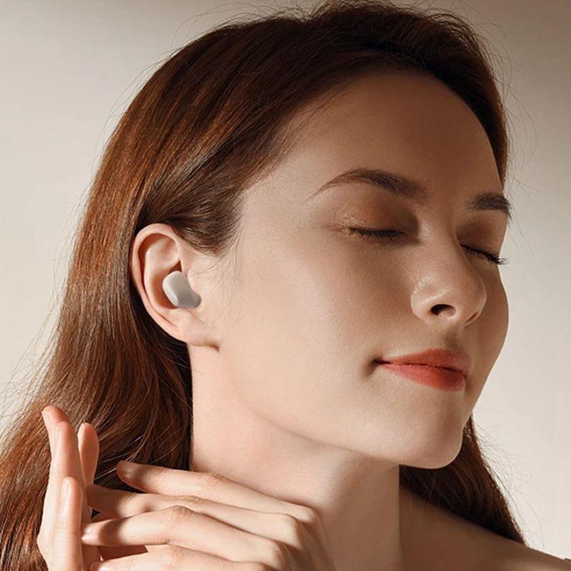 Wireless Earphones with Ai Noise Cancelling Mic and Bluetooth 5.3 - Skin Colour