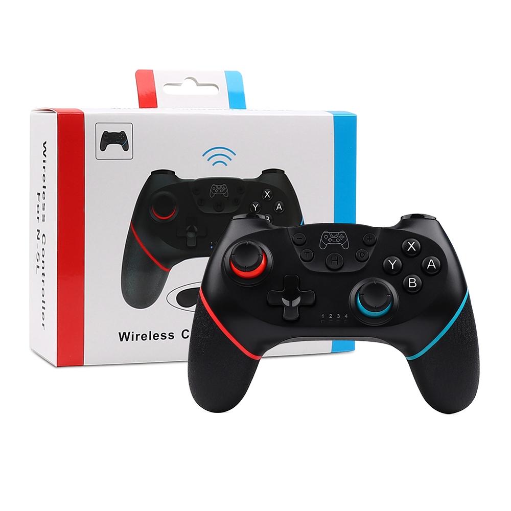Macro Wireless Pro Controller with Wake-up Function - White Red Blue