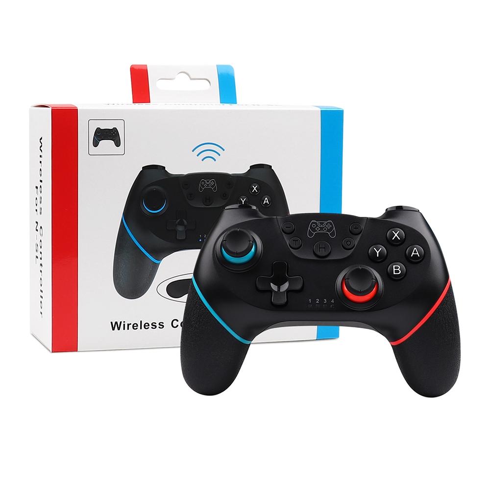 Macro Wireless Pro Controller with Wake-up Function - White Red Blue
