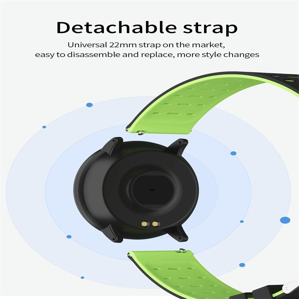 Smart Watch With Call Reminder And Health Monitoring - Green