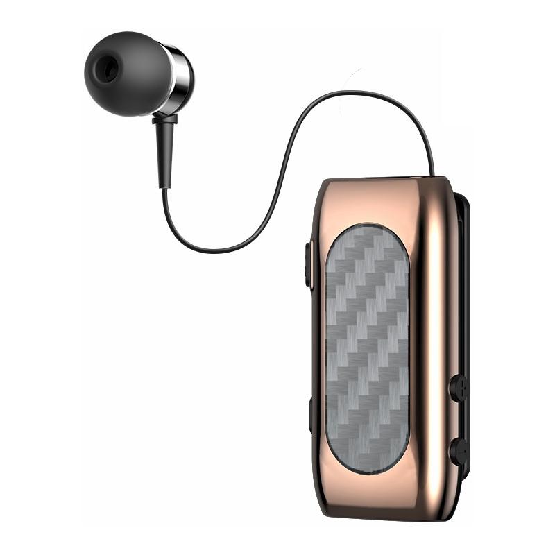Carbon Brazing Bluetooth Earphones with Noise Reduction - Gold