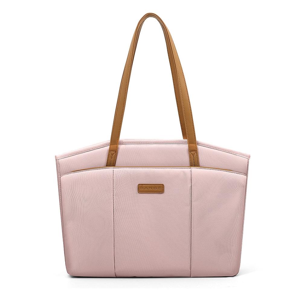 Large Capacity Laptop Tote For Women - Pink