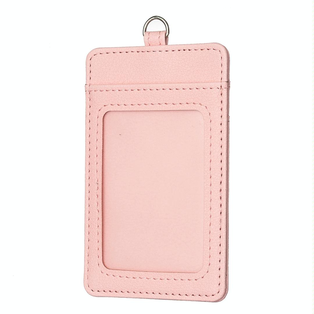 Vertical Id Card Bag & Lanyard - Blue