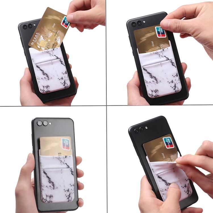 Marble Road Stretch Phone Card Holder Sticky Clip - Red