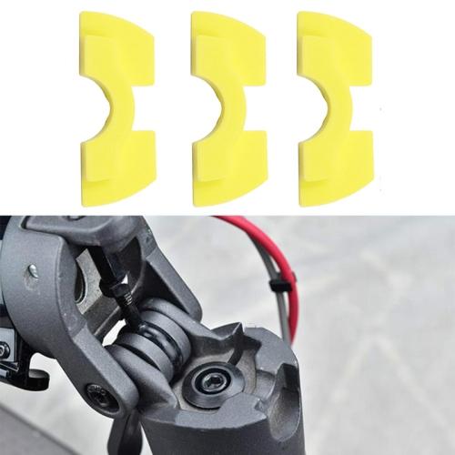 3-piece Shockproof Rubber Dampers for Xiaomi M365 Scooter - Red