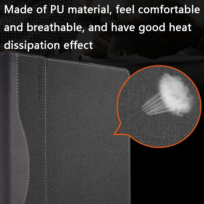 Protective Laptop Case for Hp Envy X360 15 Leather - Wine Red