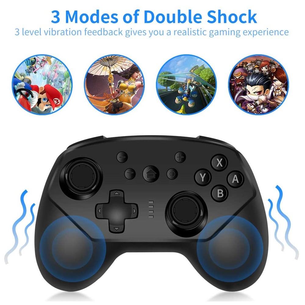Wireless Game Handle for Nintendo Switch Lite - Tooth Design - Black