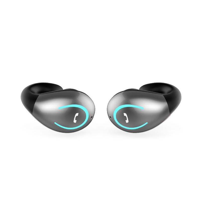 Ultra-light Wireless Bluetooth Earphones - Yx08 Stereo V5.0 - Grey