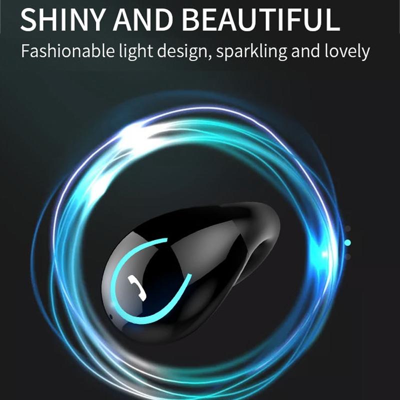 Ultra-light Wireless Bluetooth Earphones - Yx08 Stereo V5.0 - Grey