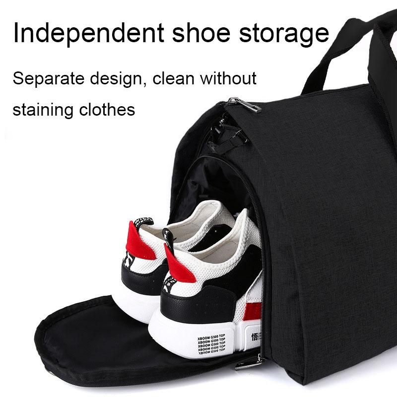 Shoe Compartment Travel Suit Bag - Compact & Organized - Dark Grey