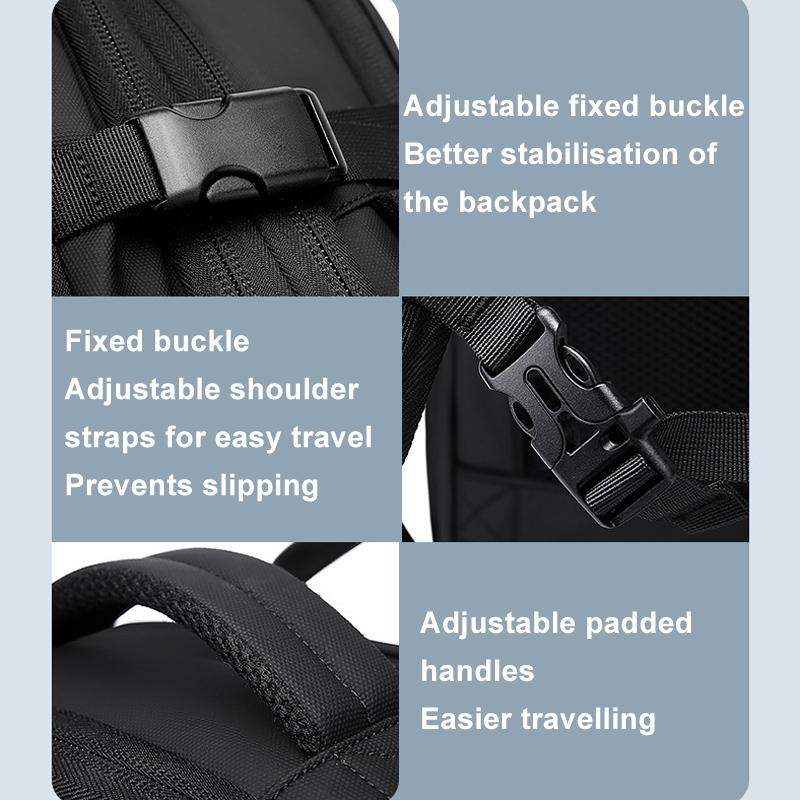 Large Capacity Men Shoulder Backpack - Gray