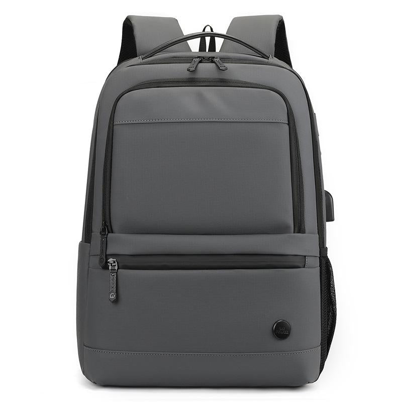 Men Usb Backpack with Charging Port - Dark Blue
