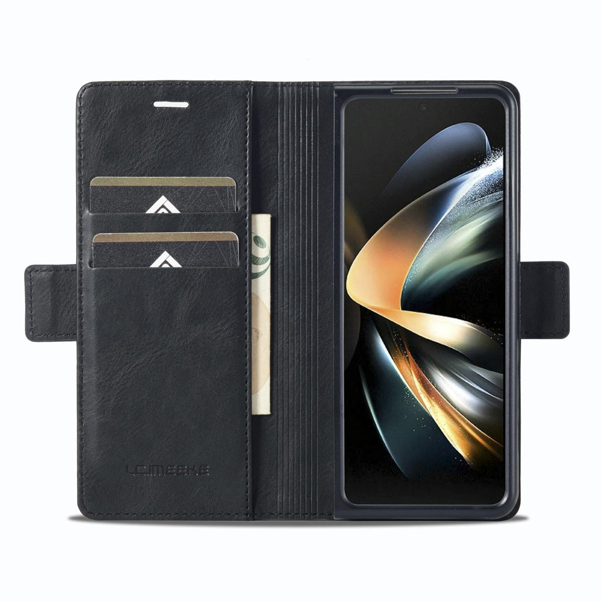 For Samsung Galaxy Z Fold4 5G Rfid Leather Phone Case - Secure & Stylish - Blue