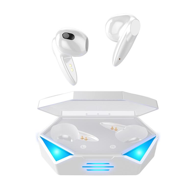 True Stereo Touch Gaming Bluetooth Earphones - G20 Tws 5.2 - White