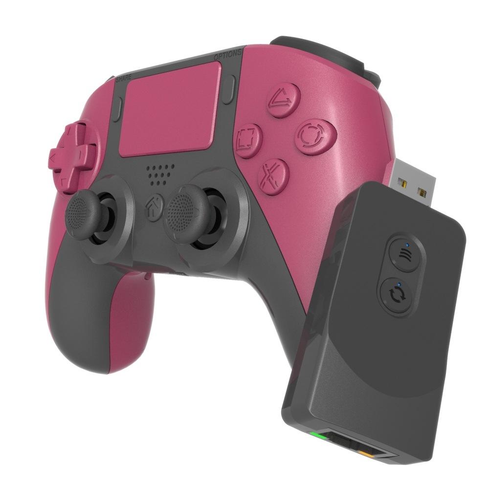 Wireless Dualsense Gamepad for Ps5 / Ps4 / Pc with Bluetooth and Joysticks - Purple Red