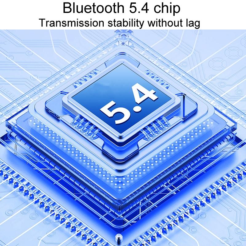 Bone Conduction Gaming Bluetooth Earphones with Noise Reduction - Blue