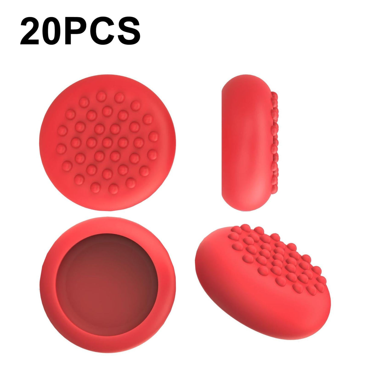 20-piece Silicone Vr Handle Covers for Meta Quest 2 - Enhance your Gaming Experience - Red