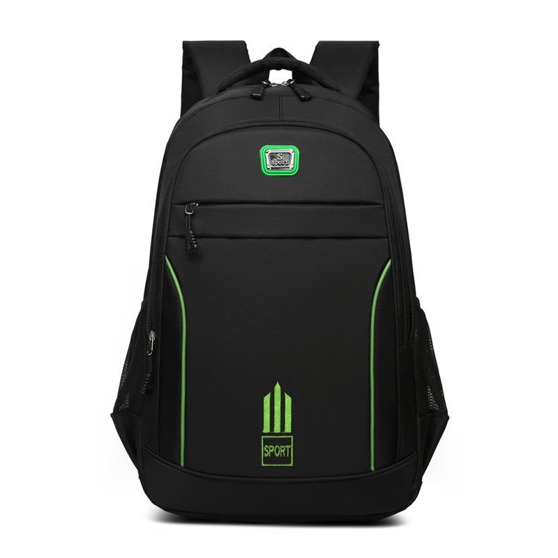 Large Capacity Nylon Backpack For Students - Black