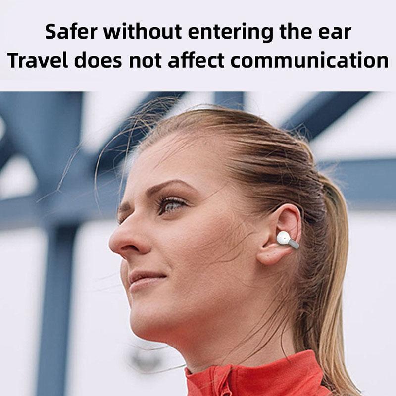 Wireless Single Ear Clip-on Bluetooth Earphone - M-s8 - Pink