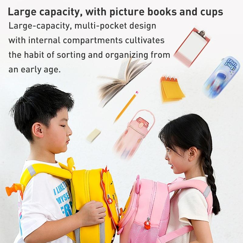 Secure Kids Backpack - Anti-lost Design - Dinosaur Duck