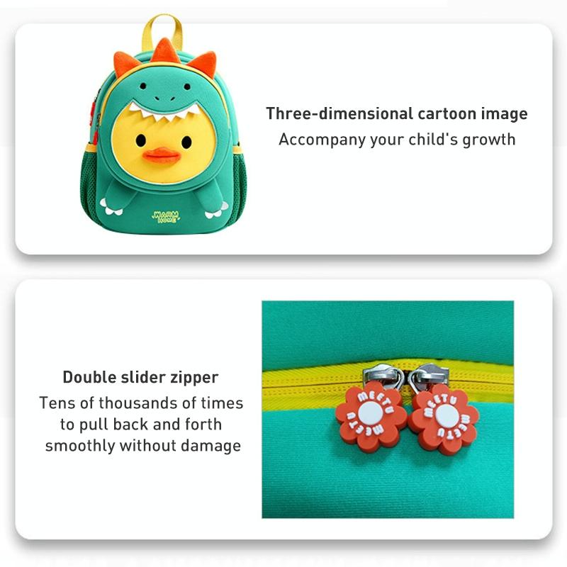 Secure Kids Backpack - Anti-lost Design - Dinosaur Duck