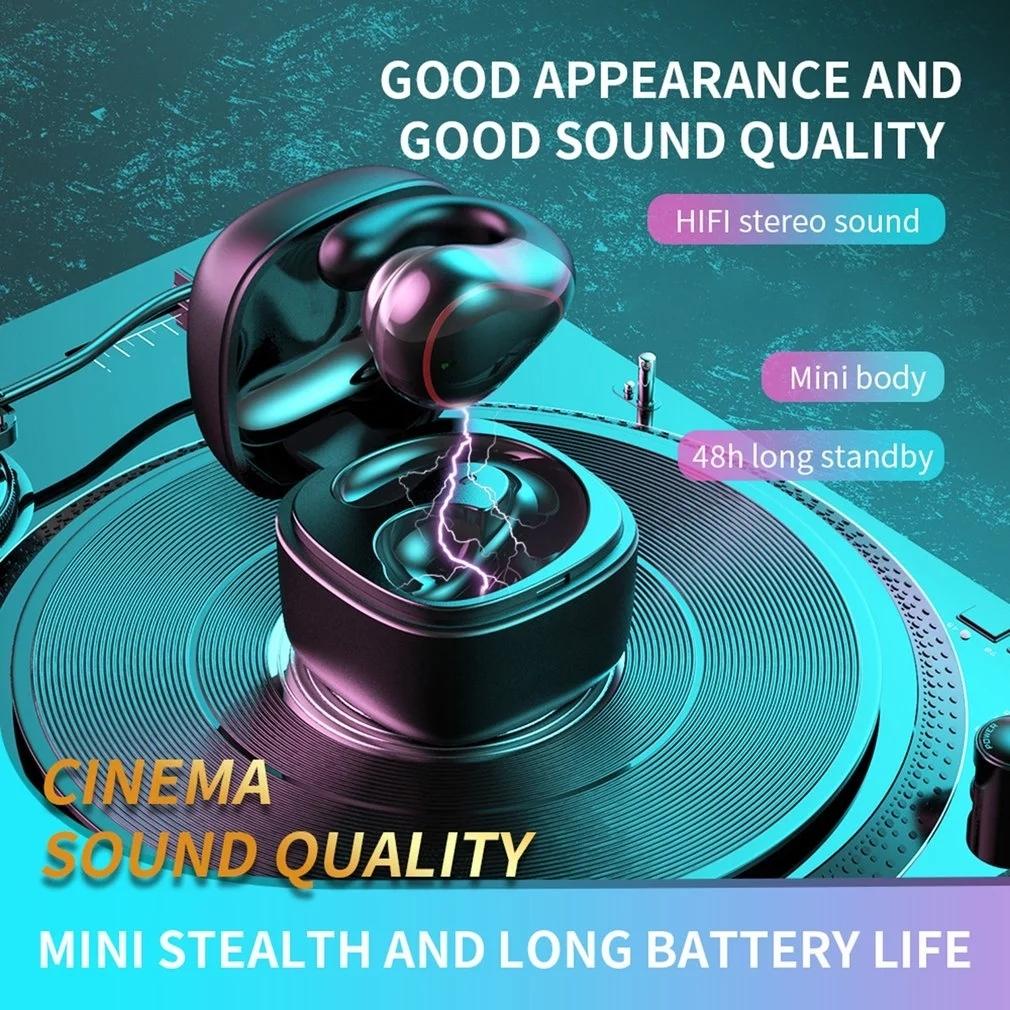 Wireless Bone Conduction Earphone with Bluetooth 5.0 - Gray