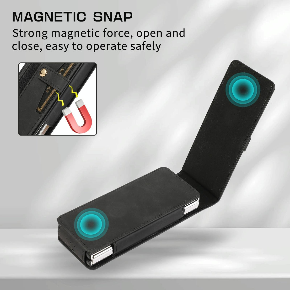 For Samsung Galaxy Z Fold4 5G Leather Folding Phone Case - Purple