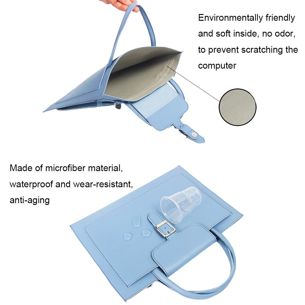 14-inch Waterproof Laptop Bag with Power Pack - Portable and Durable - Sky Blue