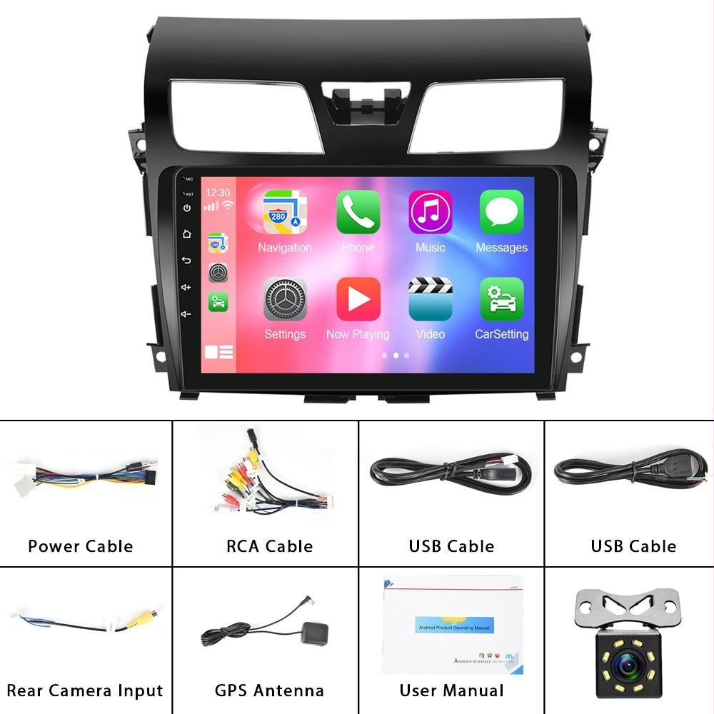 10.1 Inch Car Mp5 Player For Nissan Teana 13-16 - Wifi 2 + 64G Reversing Video Screen - Standard + 8 Lights Camera