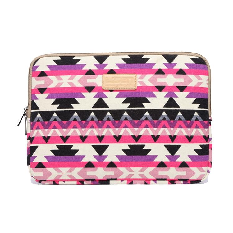 13 Inch Lingge Laptop Liner Bag - Pattern Design - Orange Pattern Geometry