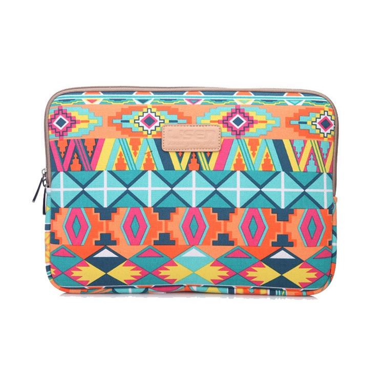 13 Inch Lingge Laptop Liner Bag - Pattern Design - Orange Pattern Geometry