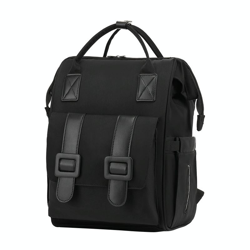 Convertible Diaper Bag Backpack for Baby Care - Black